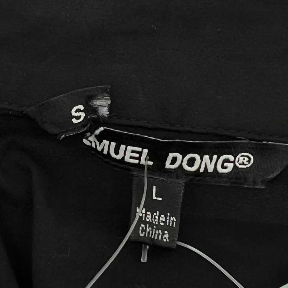 Samuel Dong Black Zip Up Shacket | Cotton Nylon Spandex, Women’s L - Picture 3 of 6